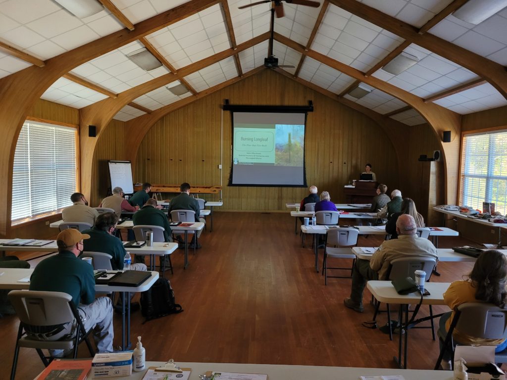 Longleaf lectures ready to roll. Photo by Jacob Barrett. 