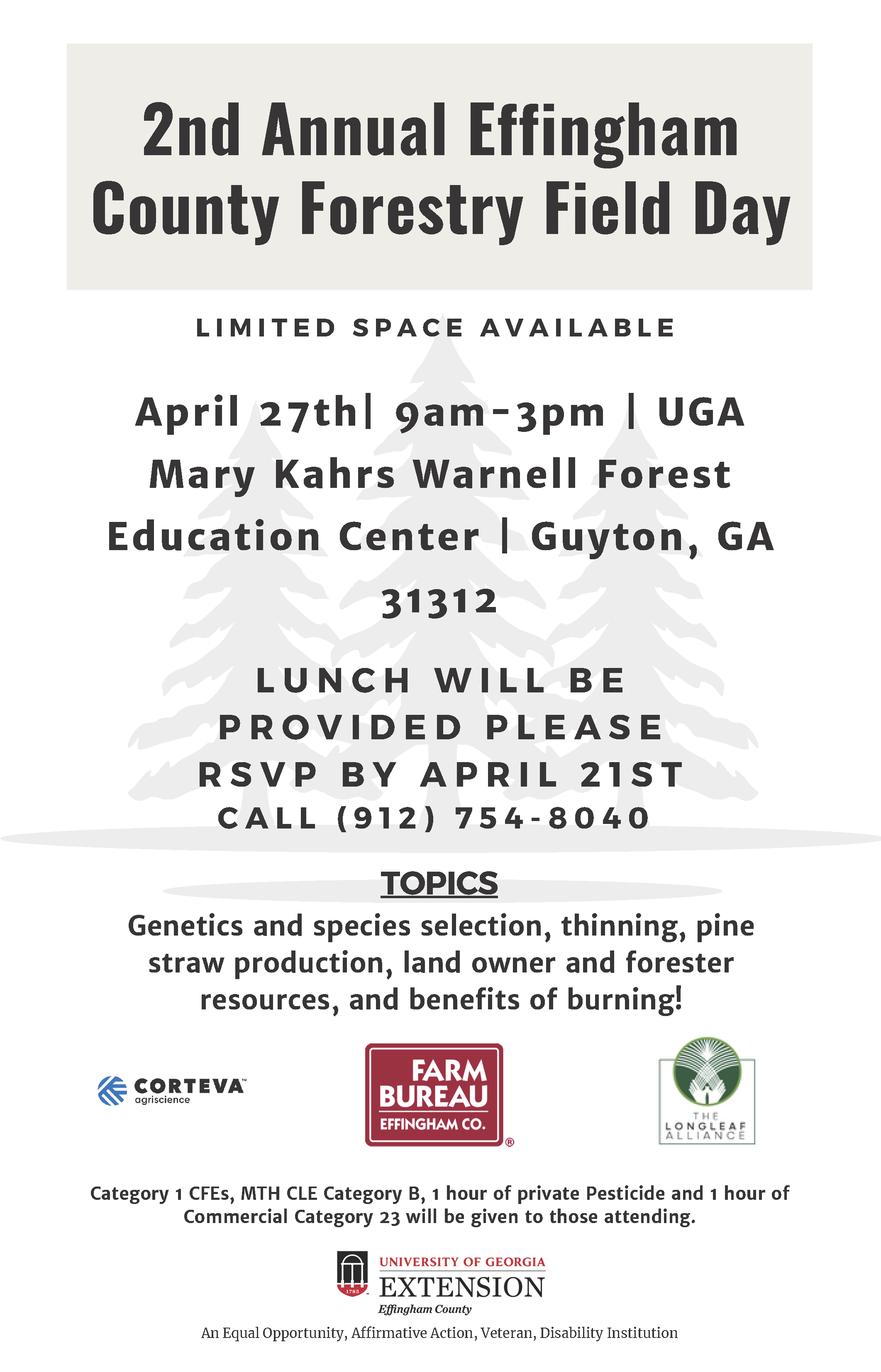 Forestry Field Day Effingham County , The Longleaf Alliance